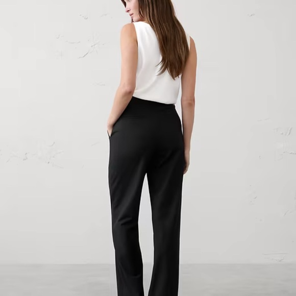 Banana Republic Bootcut Sculpted Stretch Trousers in Afternoon Latte - Picture 2 of 7